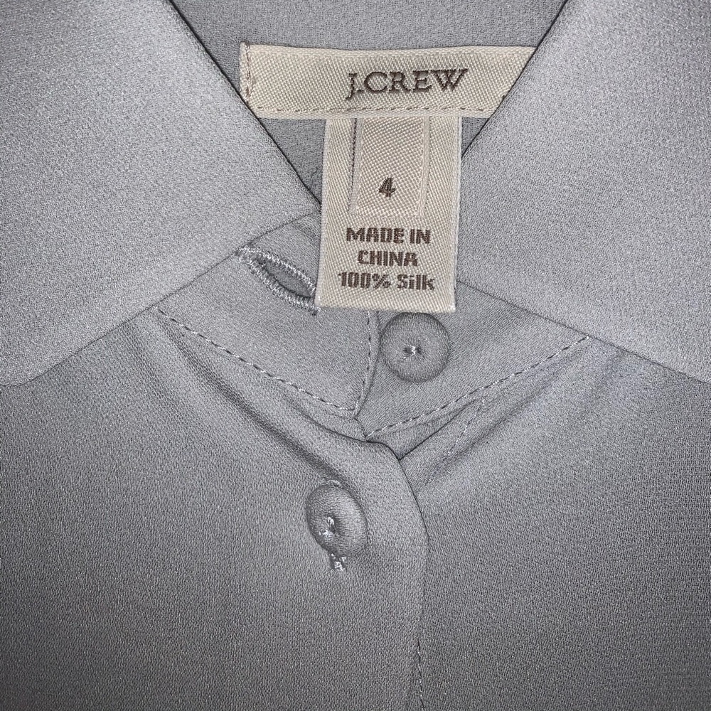 J.Crew button up silk blouse - Picture 3 of 3